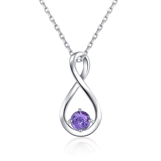 Nature Tanzanite Infinity Pendant