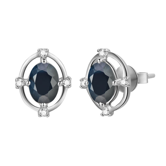 Black Sapphire Earrings