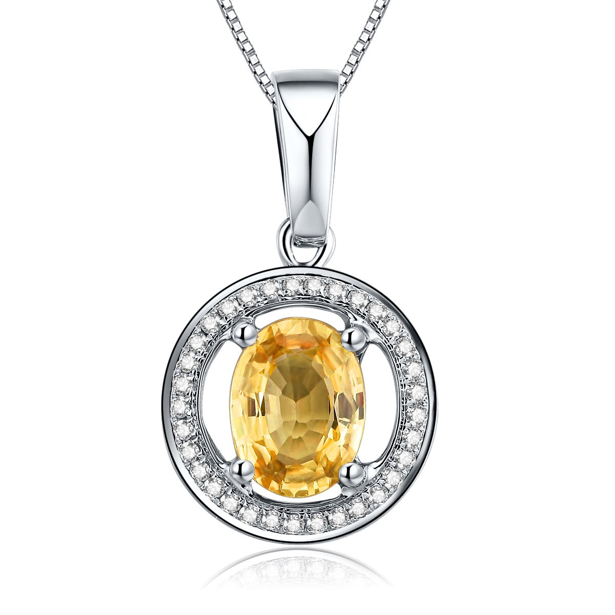 Yellow Sapphire Pendent