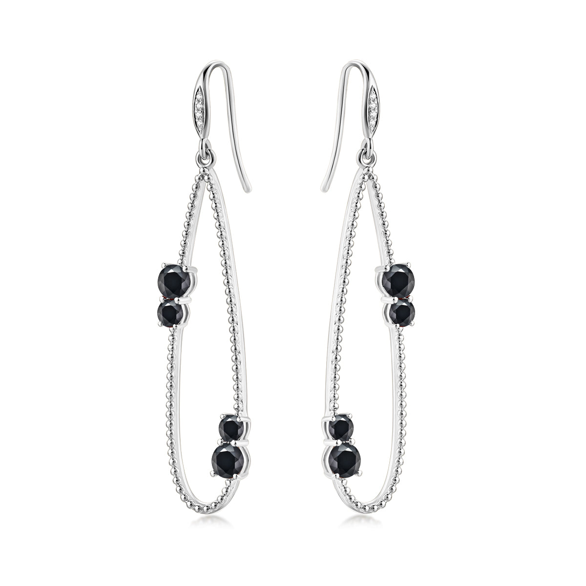 Nature Black Sapphire Earrings