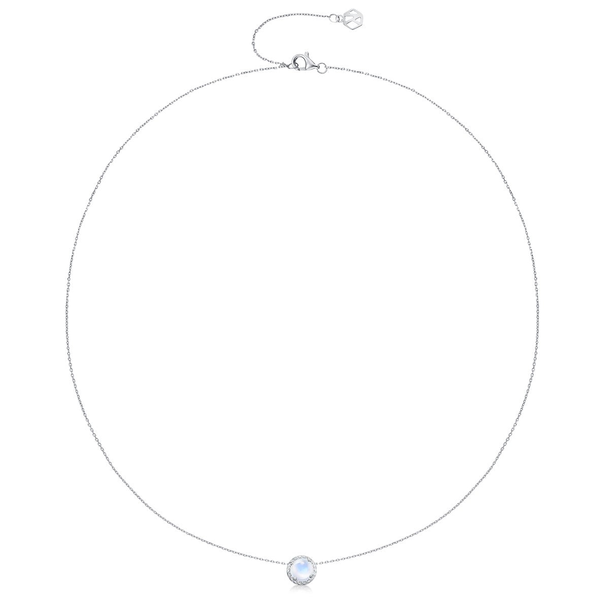 June Birthstone Nature Moonstone Necklace