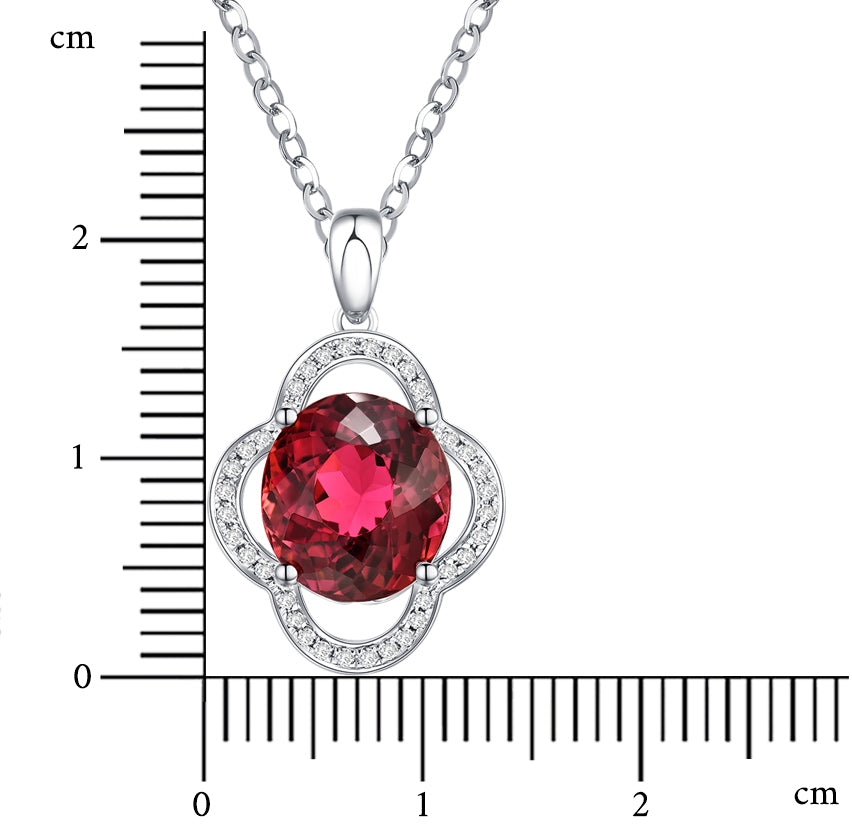 Nature Red Tourmaline / Rubellite Pendant