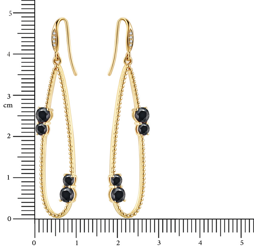 Nature Black Sapphire Earrings