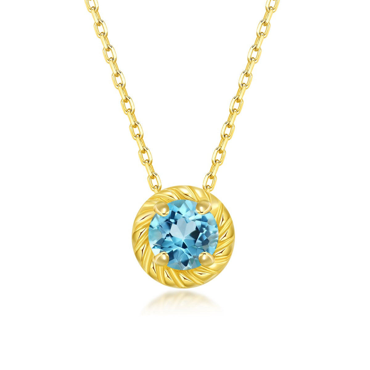 November Birthstone Topaz Necklace