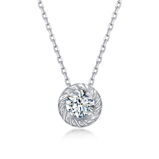 April Birthstone Nature Diamond Necklace