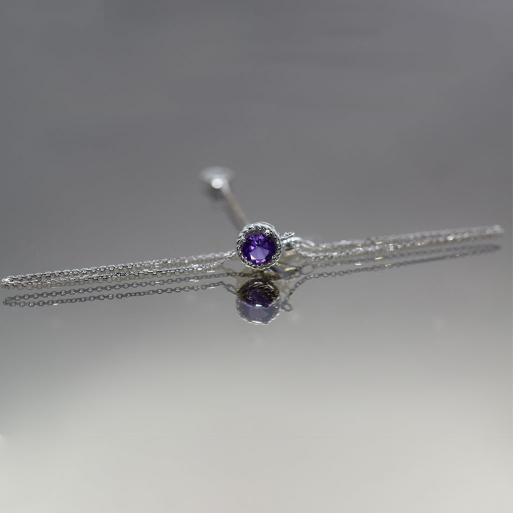 February Birthstone Amethyst Bracelet