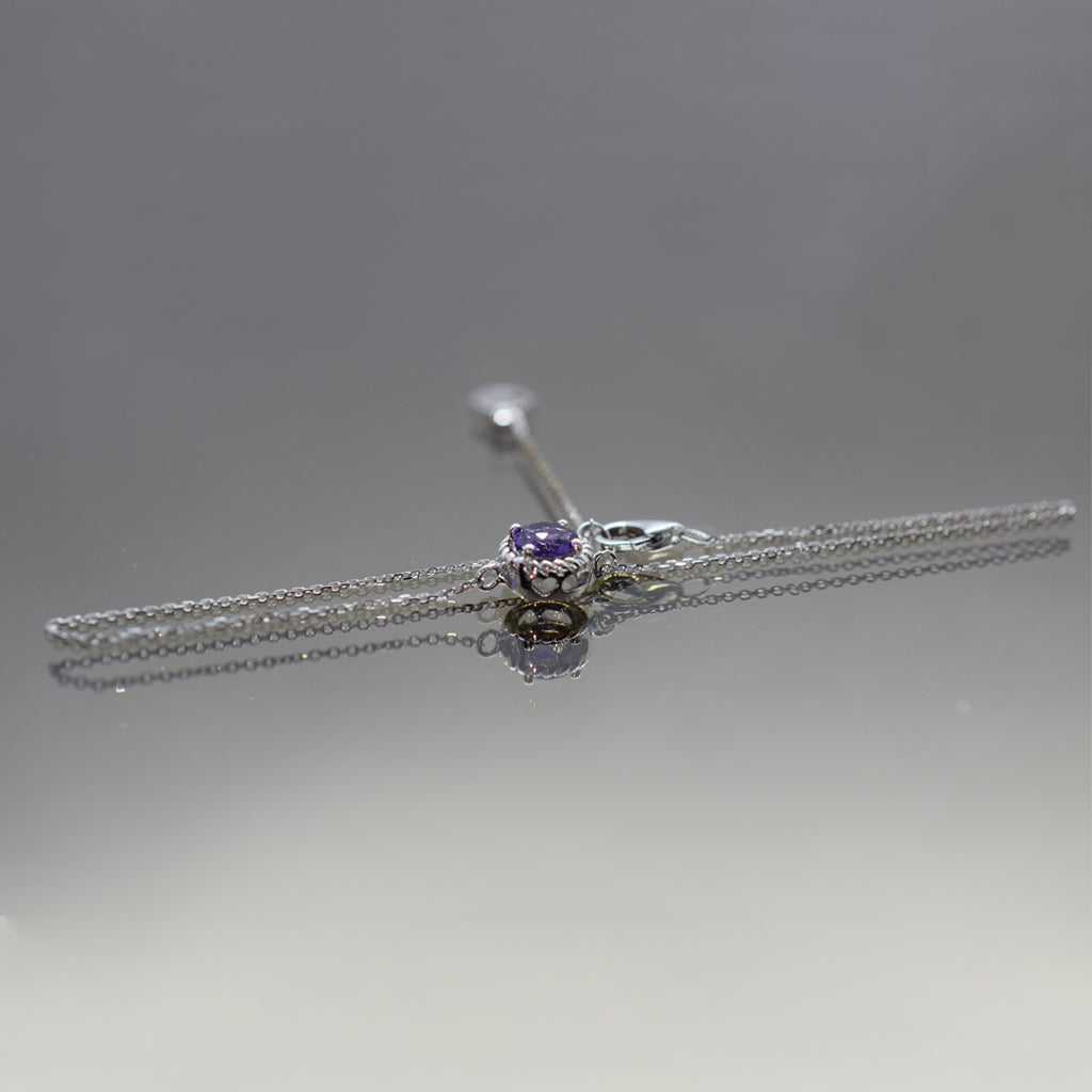 February Birthstone Amethyst Bracelet