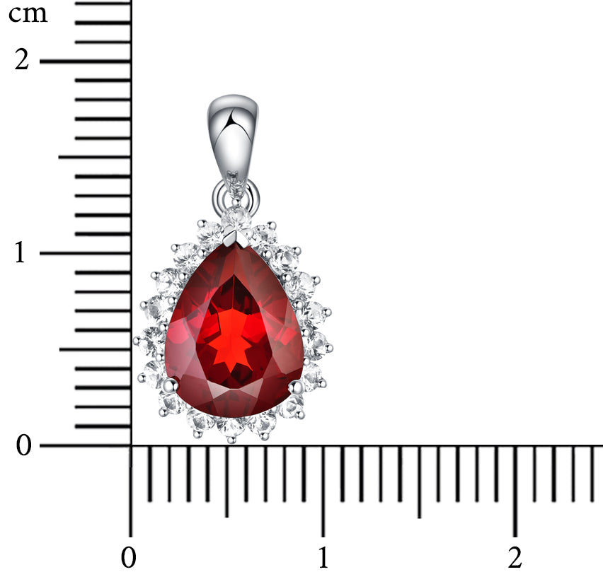 2.1-2.3ct Garnet pendant