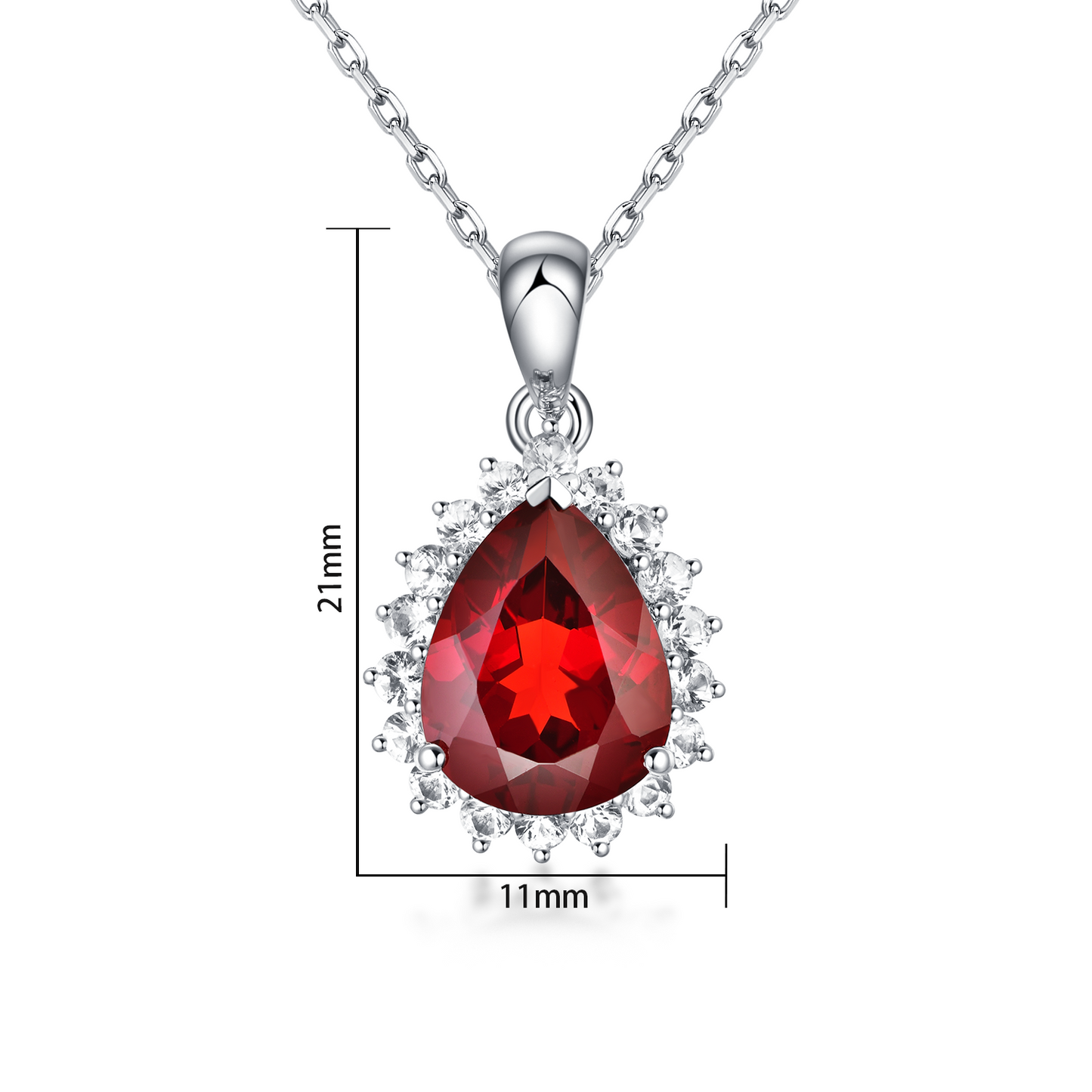 2.1-2.3ct Garnet pendant