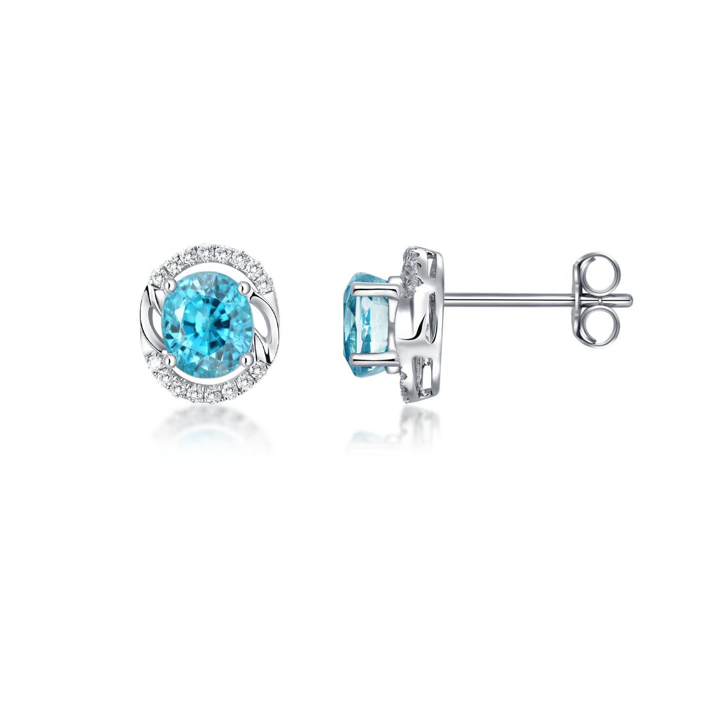 Nature Paraiba Colour Zircon Earring