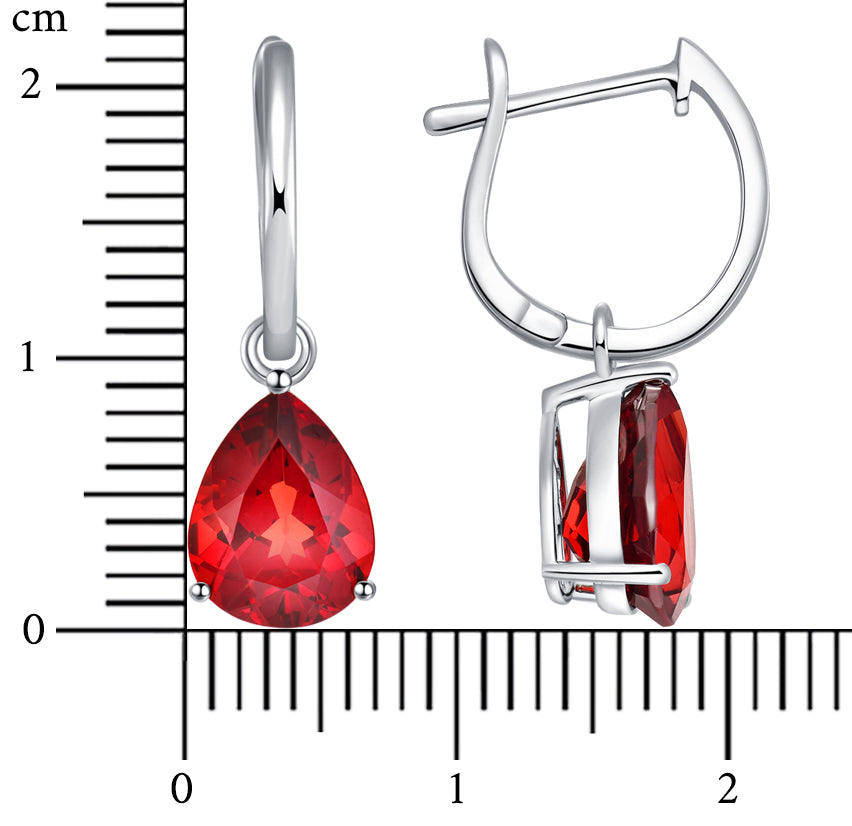 Nature Garnet Earring at Kalosgem