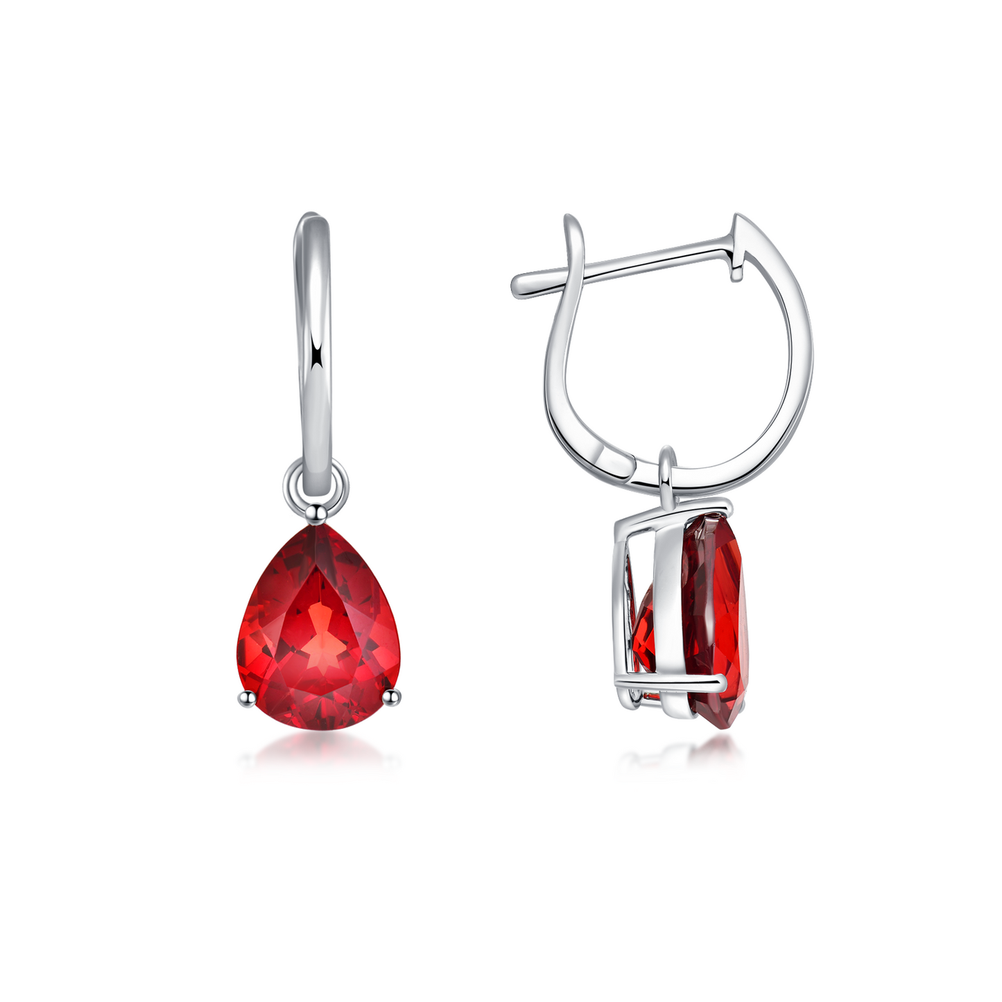 Nature Garnet Earring at Kalosgem