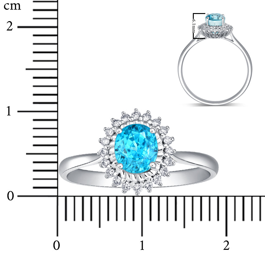 1.8-2ct Zircon ring