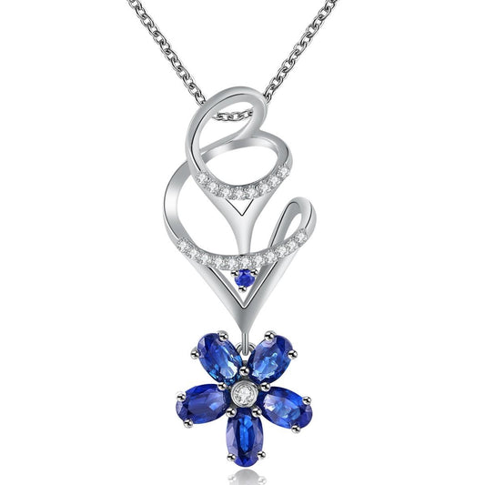 ‘Let it Go' Fairy Lighting Sapphire Pendant