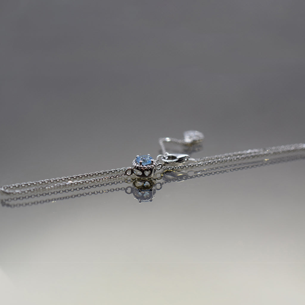 March Birthstone Aquamarine Bracelet