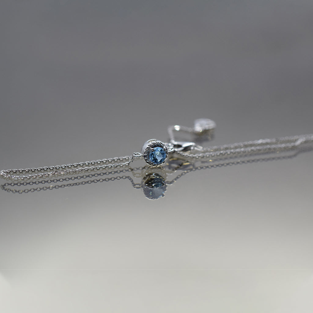 March Birthstone Aquamarine Bracelet