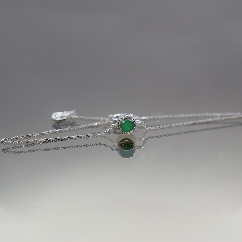 May Birthstone Green Emerald Bracelet