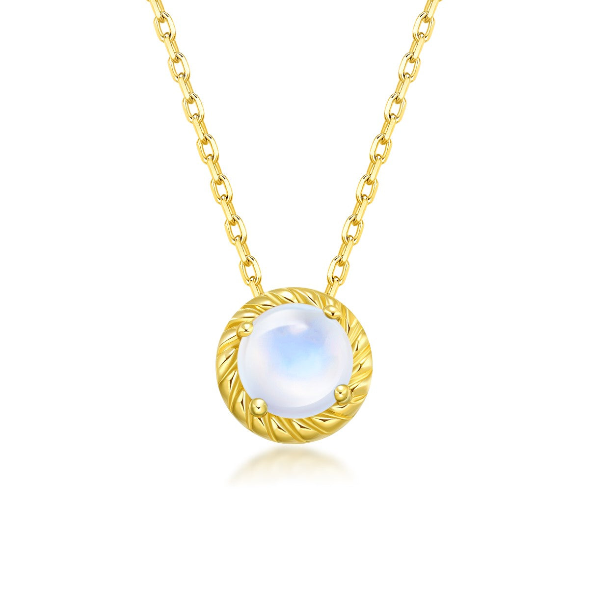 June Birthstone Nature Moonstone Necklace